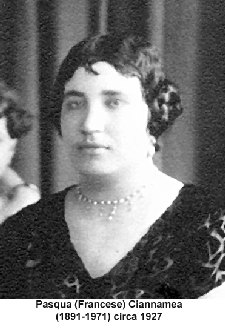 Pasqua (Francese) Ciannamea
circa 1927