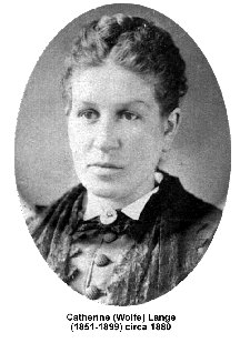 Catherine (Wolfe) Lange
circa 1880